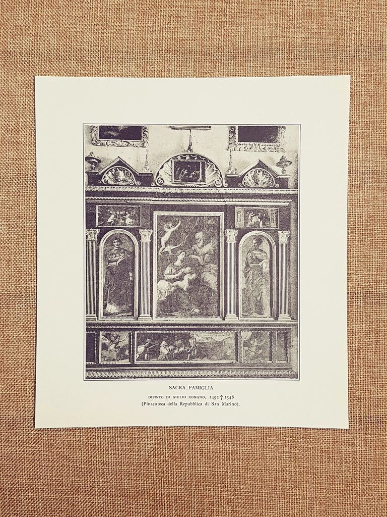 Nella Pinacoteca di San Marino nel 1911 Sacra Famiglia Quadro …