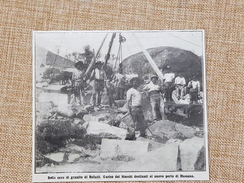 Nelle cave di Tappa Nefasit nel 1914 Pietra per il …