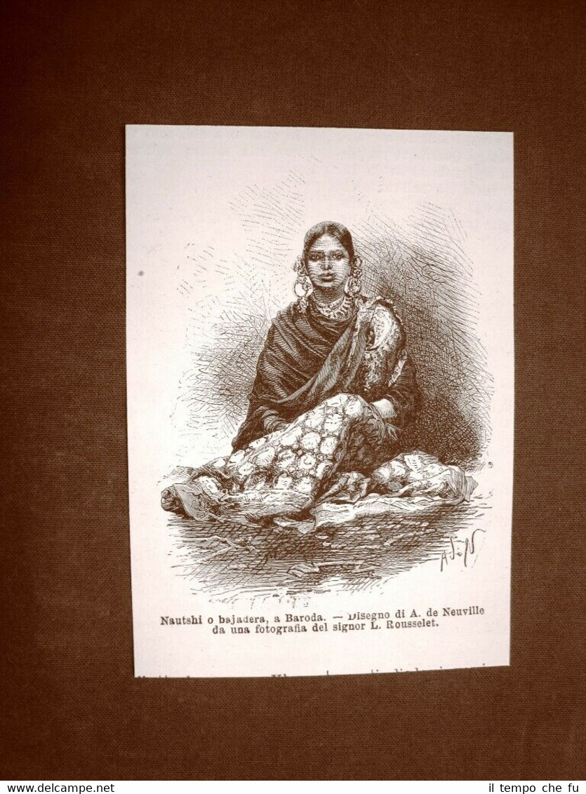 Nello Stato di Baroda nel 1863 Nautshi o bajadera Donna …