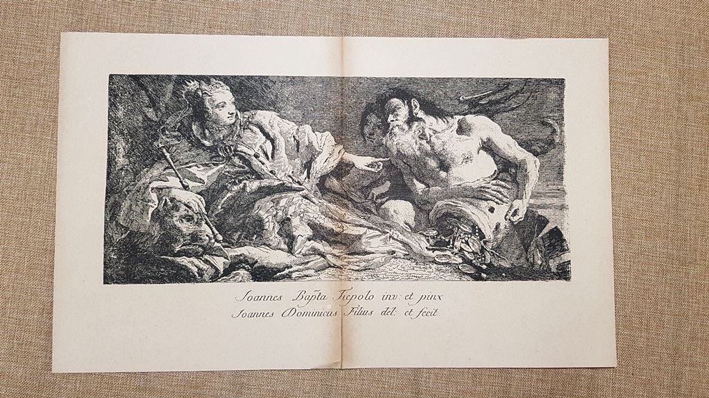 Nettuno omaggia Venezia e Donne Giambattista Batista Tiepolo Incisione del …