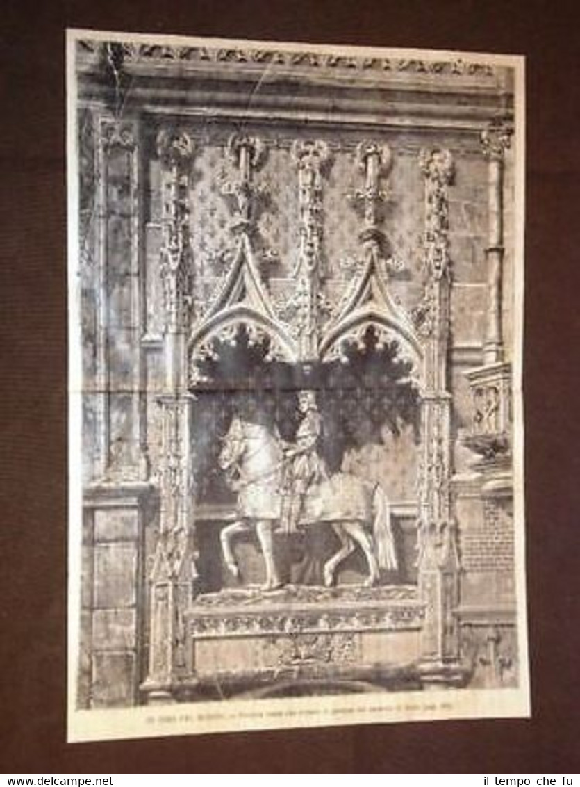 Nicchia reale del Portone del Castello di Blois Loir-et-Cher Francia