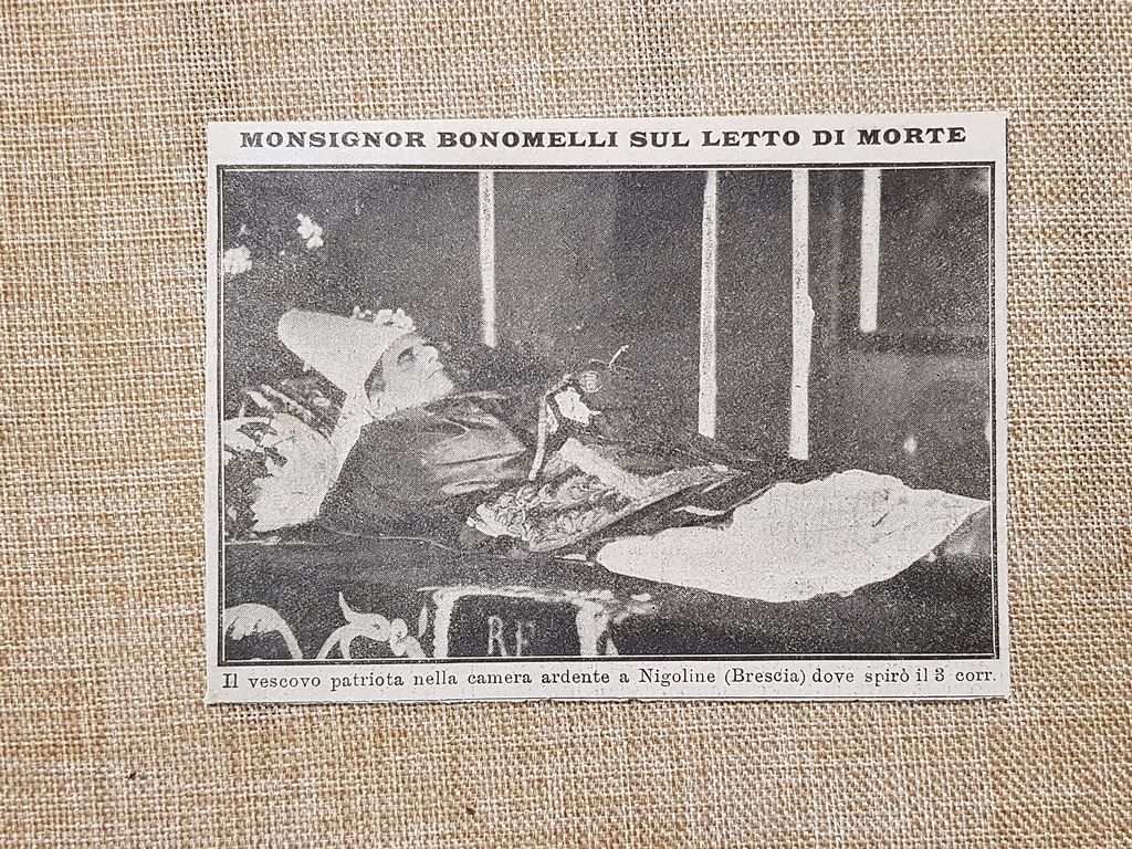 Nigoline nel 1914 Morte del Vescovo Geremia Bonomelli Il letto …