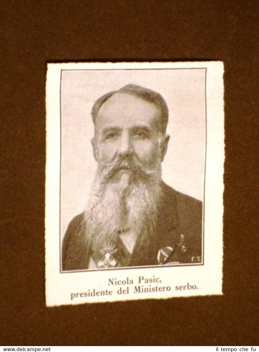 Nikola Paši? nel 1912 Presidente del ministero in Serbia