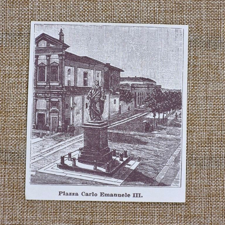 Novara nell'800 Piazza Carlo Emanuele III Piemonte