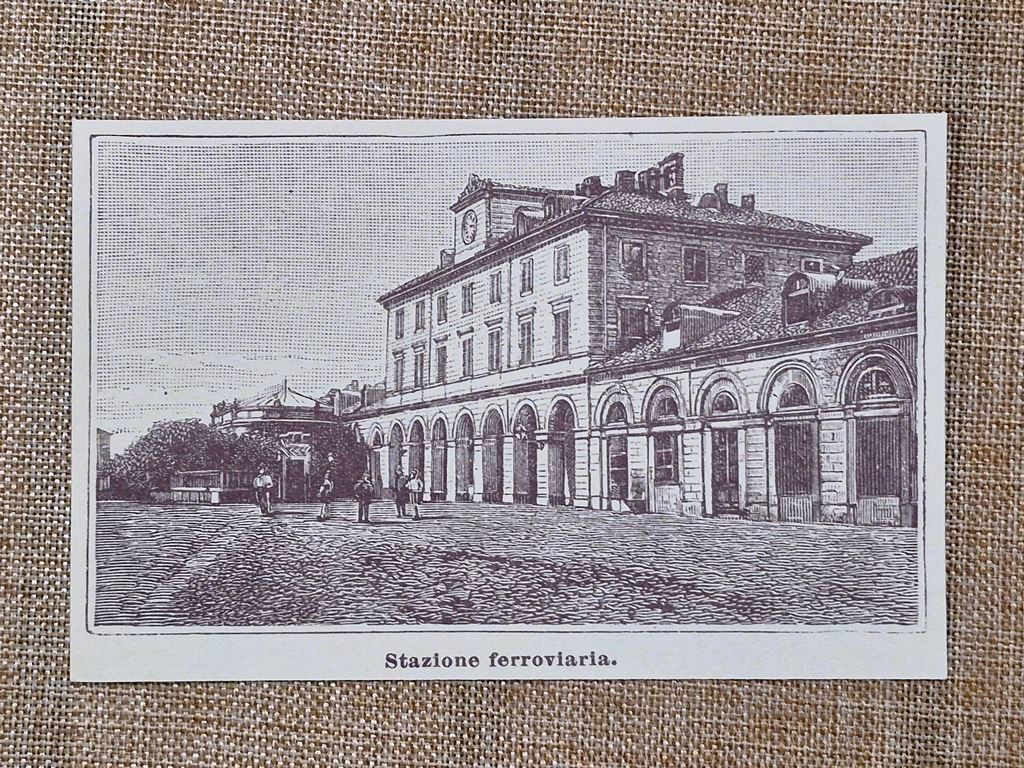 Novara nell'800 Stazione ferroviaria Piemonte