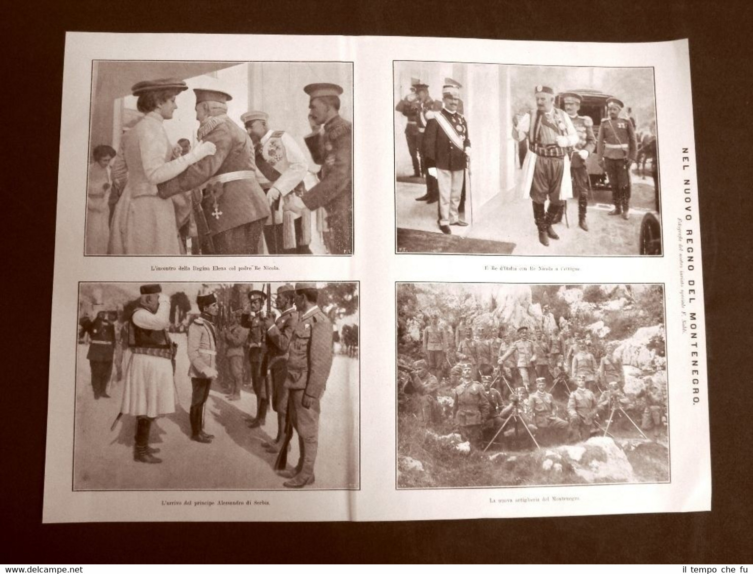 Nuovo Regno del Montenegro nel 1910 Regina Elena Re Nicola …