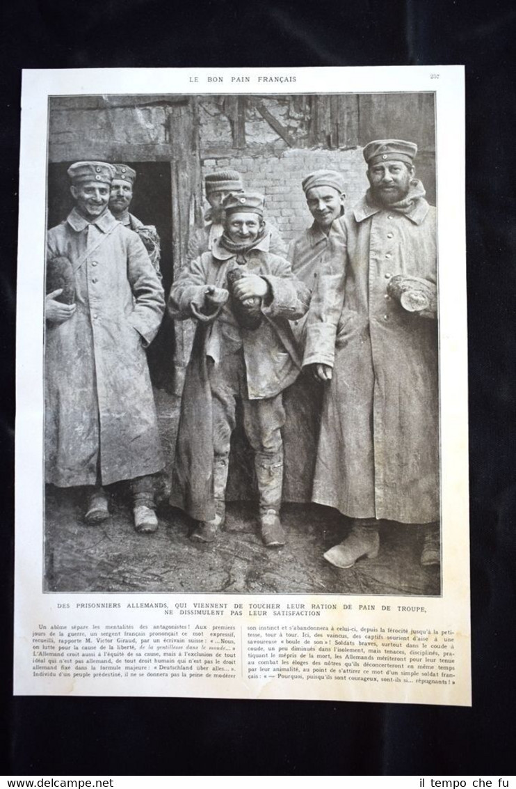Offensive d'Artois, le bon pain francais, prisonniers WW1 Guerra 1914 …