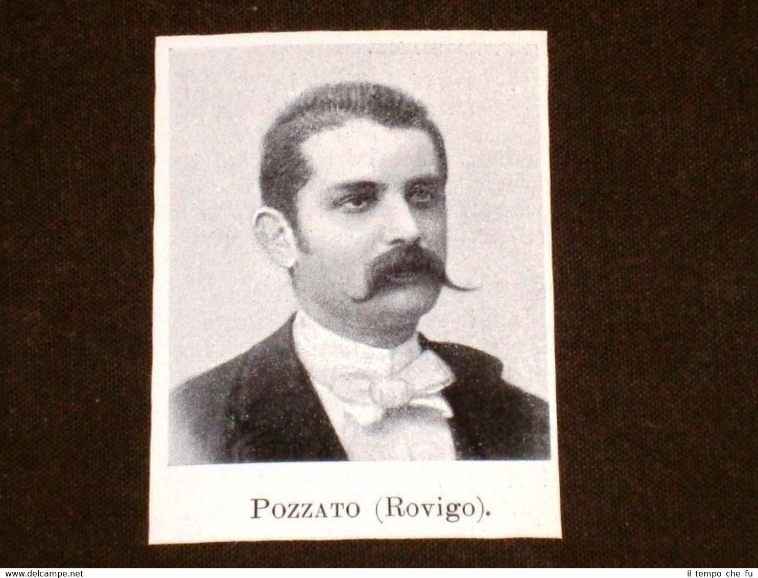 Onorevole Pozzato di Rovigo Deputato in Italia nel 1900