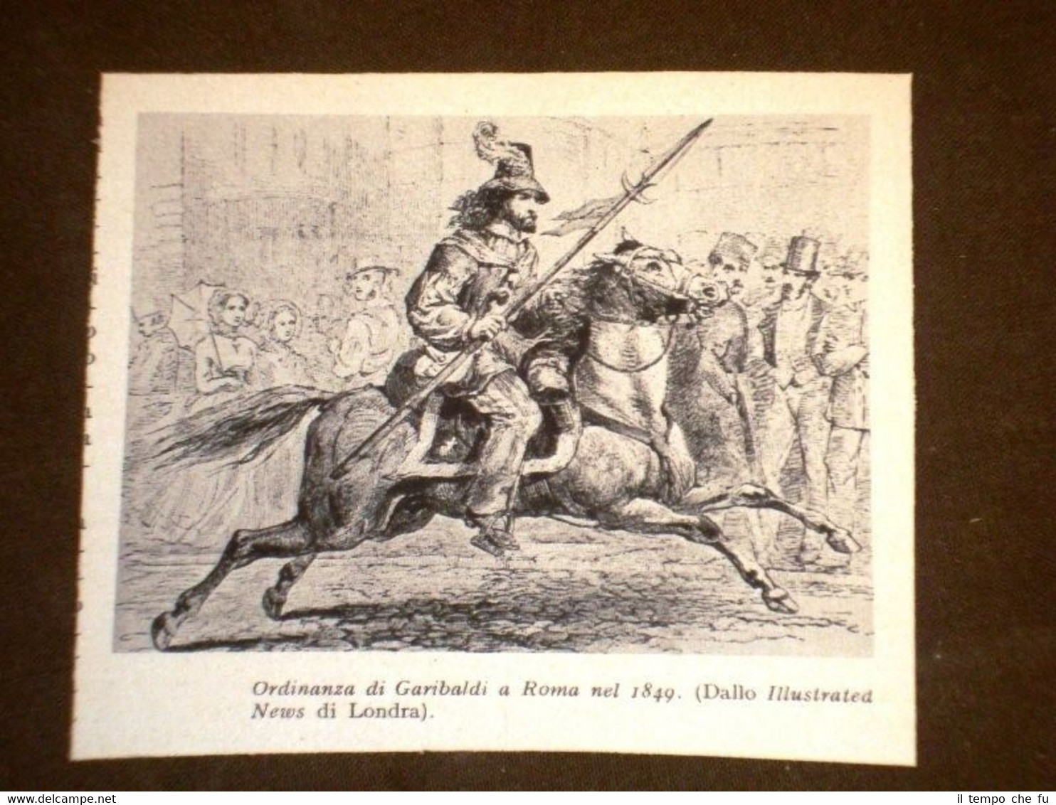 Ordinanza di Giuseppe Garibaldi a Roma nel 1849