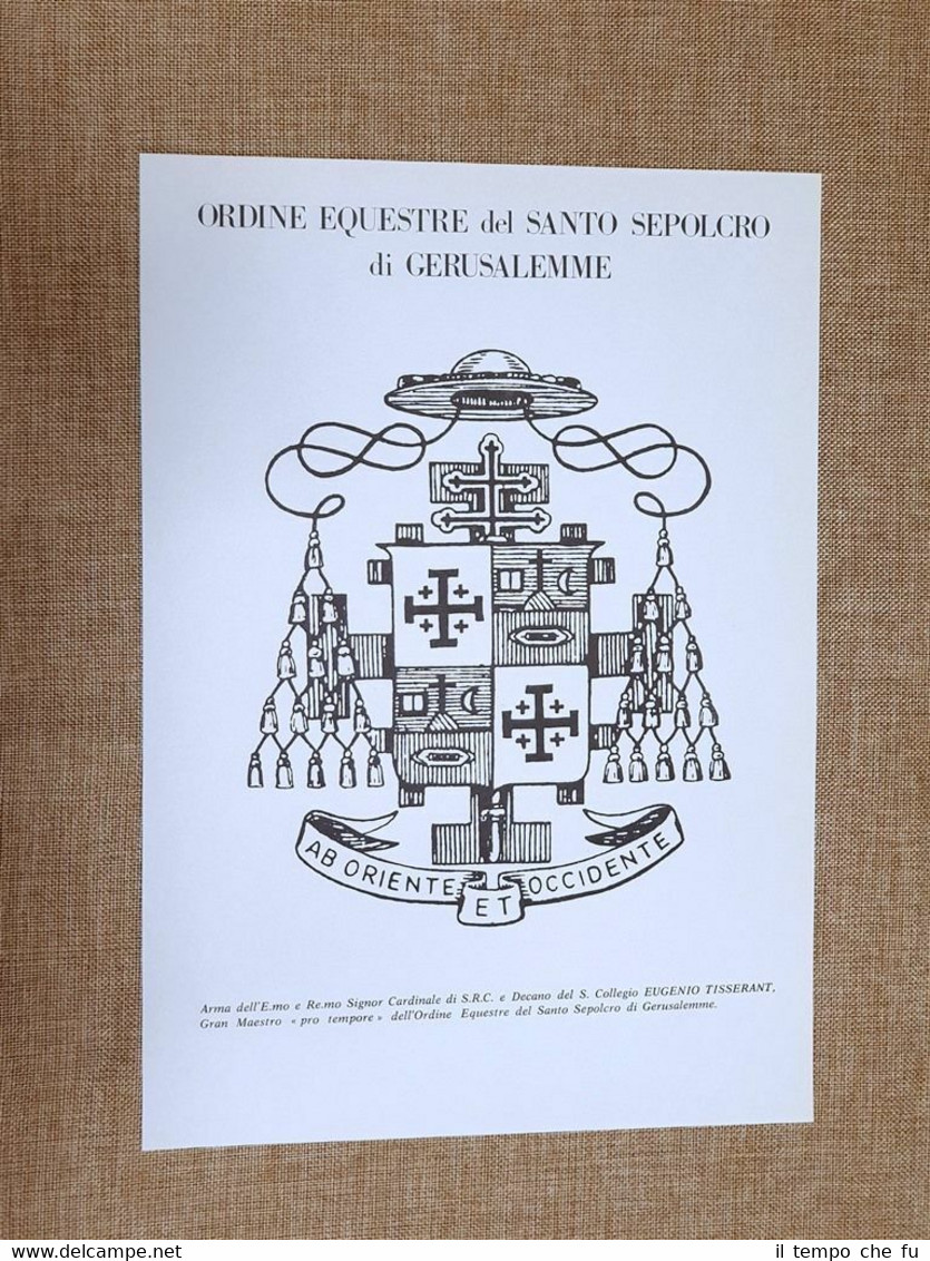 Ordine equestre del Santo Sepolcro di Gerusalemme (1) Stemma o …
