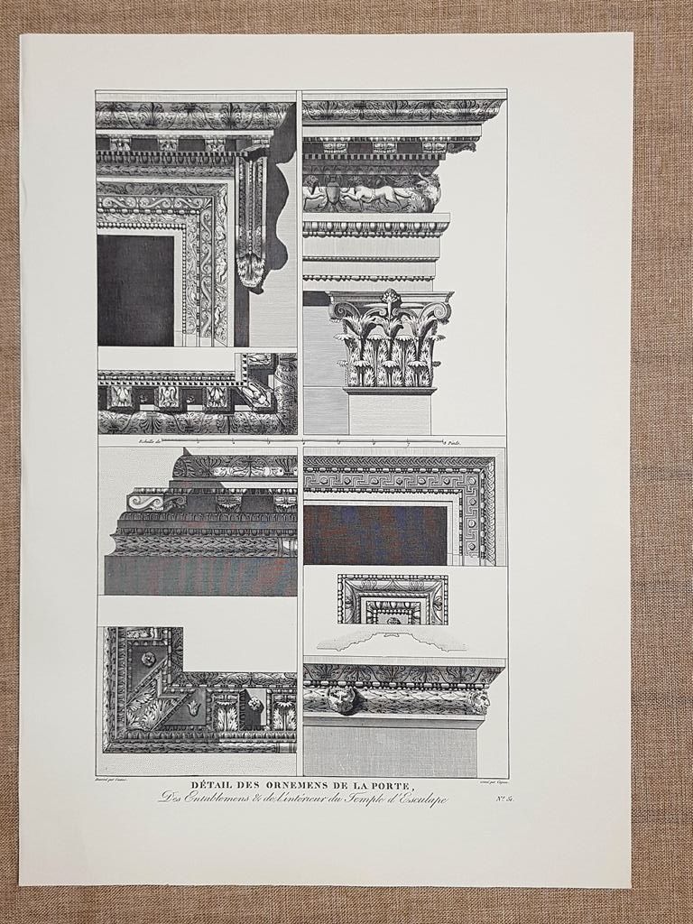 Ornamenti della porta del Tempio di Esculapio Spalato Croazia Anno …