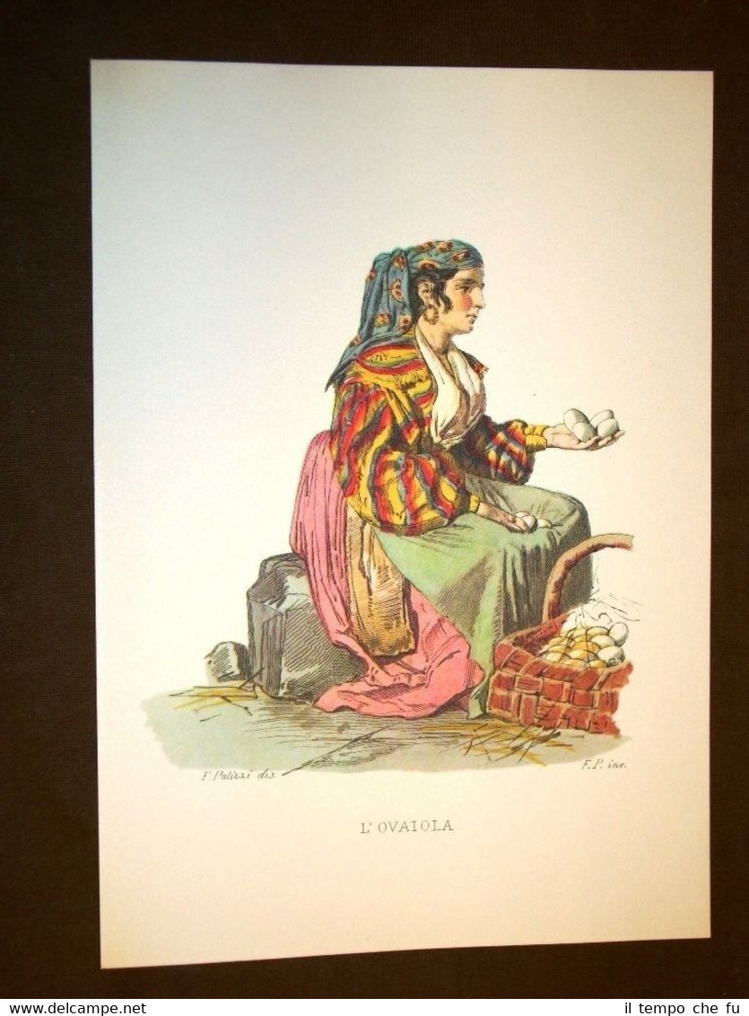 Ovaiola venditrice di uova Usi e costumi Napoli Francesco de …