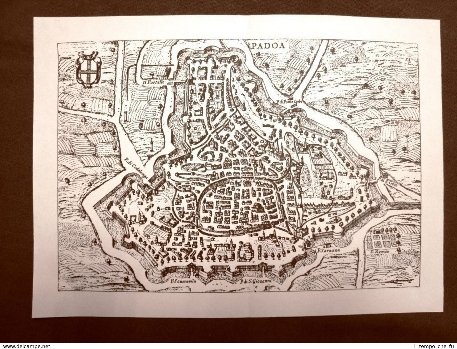 Padova Padoa Itinerario d'Italia Anno 1747 Francesco Scotto Ristampa anastatica