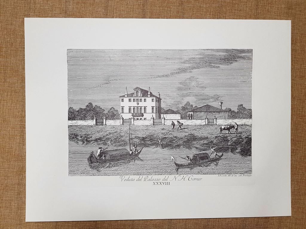 Palazzo Corner Anno 1750 Gian. Costa Delle delicie del fiume …