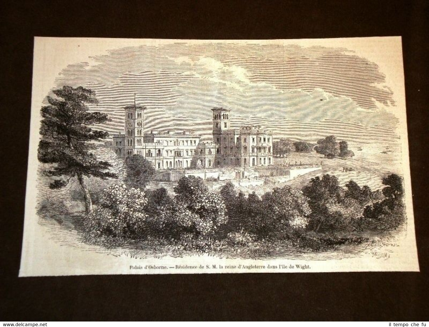 Palazzo d'Osborne Residenza della Regina d'Inghilterra nel 1858
