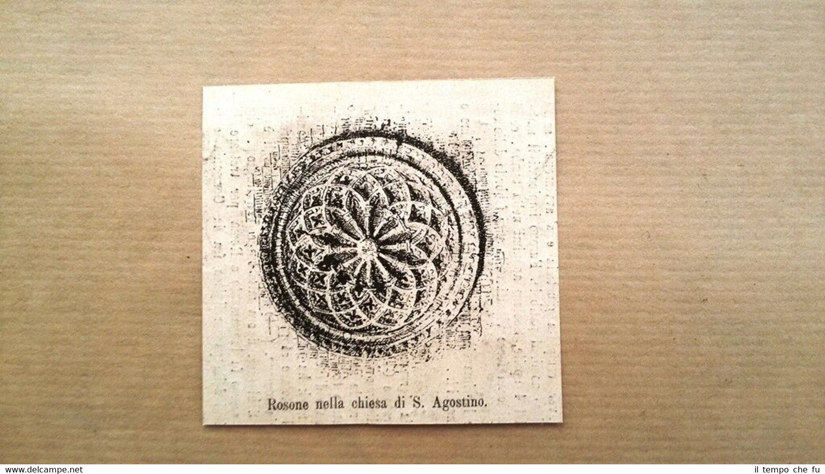 Palermo, disegni di M. Giarizzo: Rosone chiesa di S. Agostino …