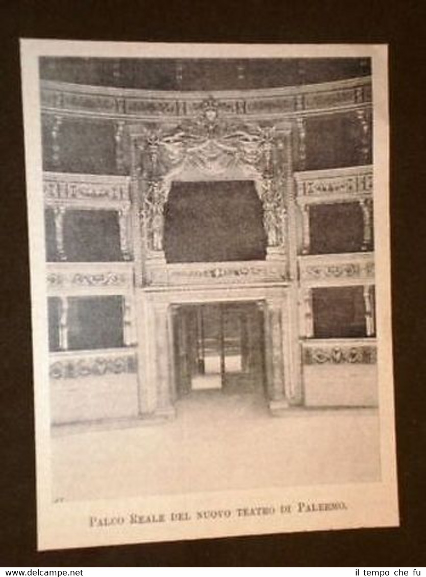 Palermo Palco Reale del nuovo Teatro Massimo