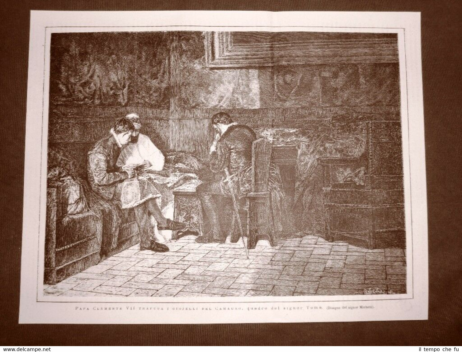 Papa Clemente VII trafuga i gioielli del Camauro Quadro Toma …