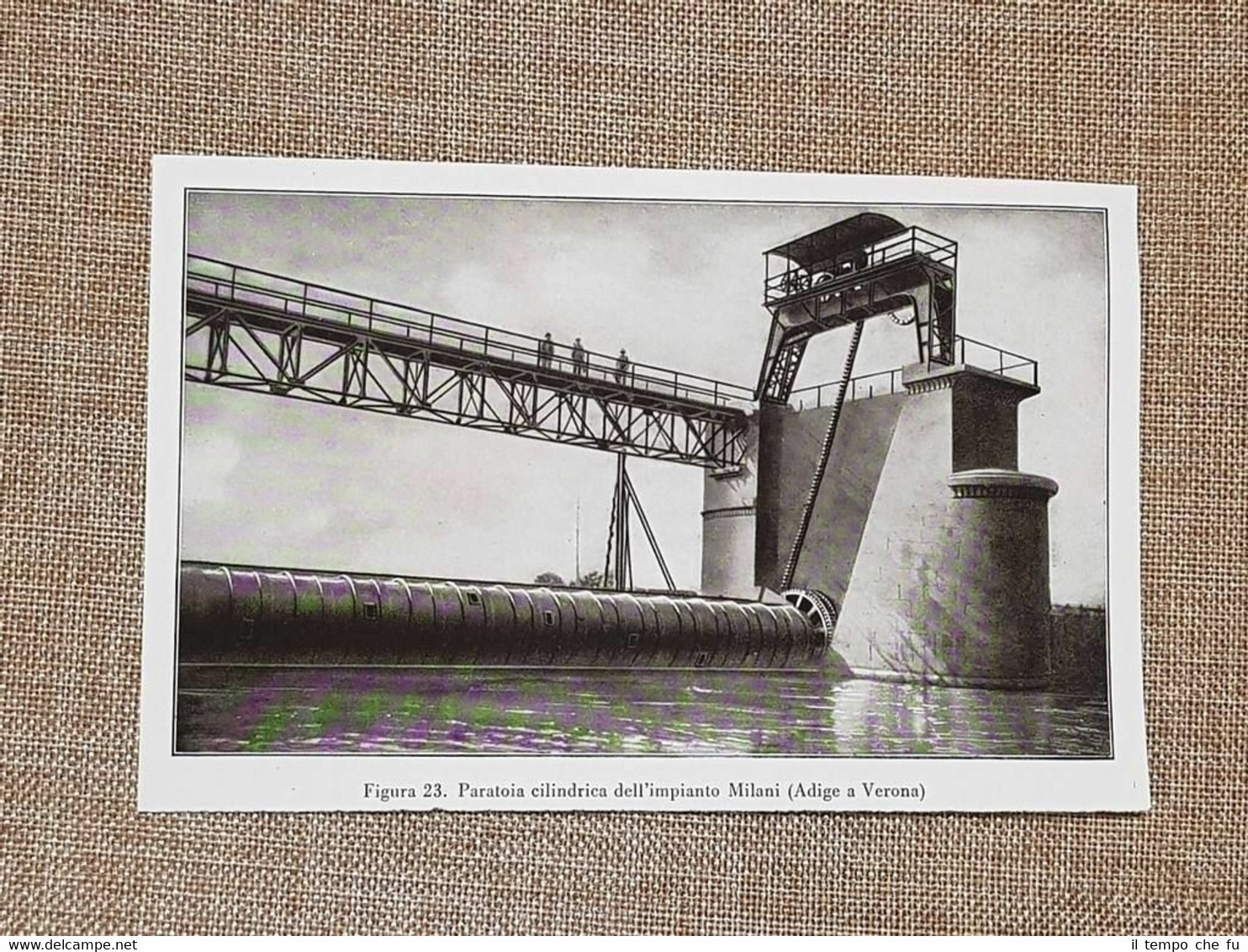 Paratoia cilindrica della centrale idroelettrica Milani nel 1934 Adige a …