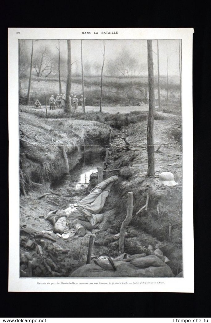 Parc du Plessis de Roye 30 mars 1918 Chateau de …