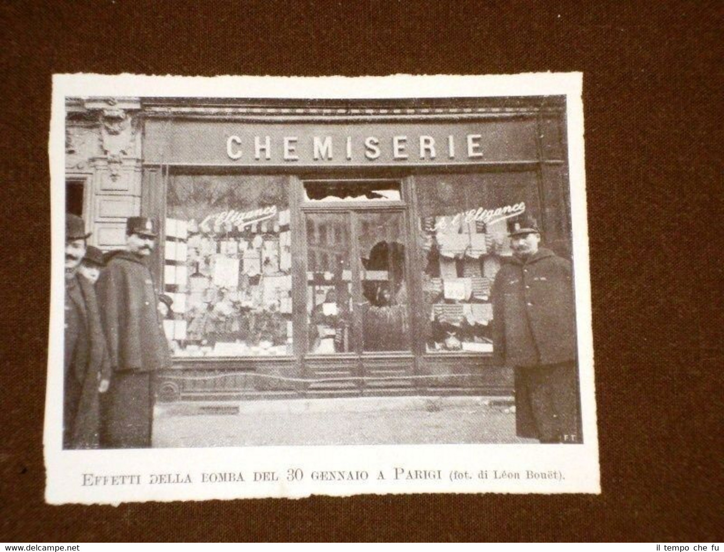 Parigi Effetti della bomba del 30 Gennaio del 1905 Chemiserie