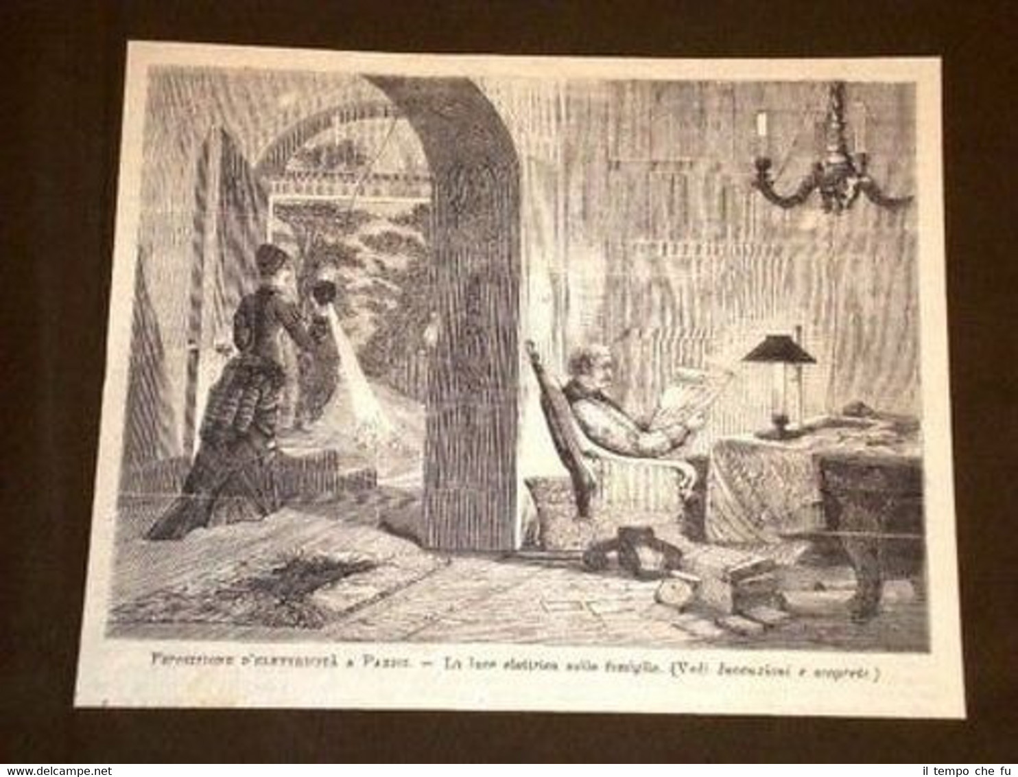 Parigi Esposizione Elettricità Luce nelle Famiglie