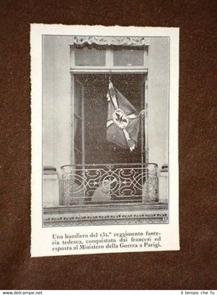 Parigi Ministero della guerra Bandiera 132° Reggimento Fanteria di Germania