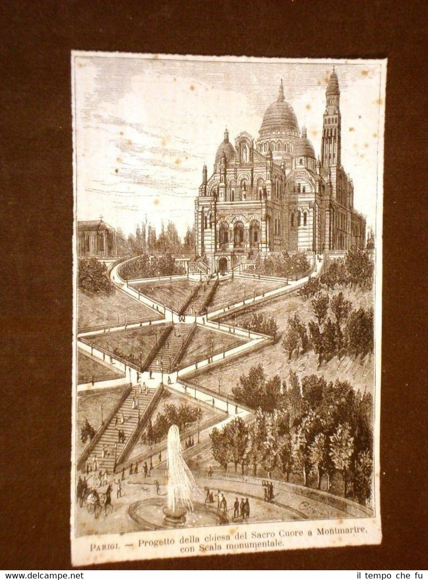 Parigi nel 1875 Progetto Chiesa del Sacro Cuore a Montmartre …