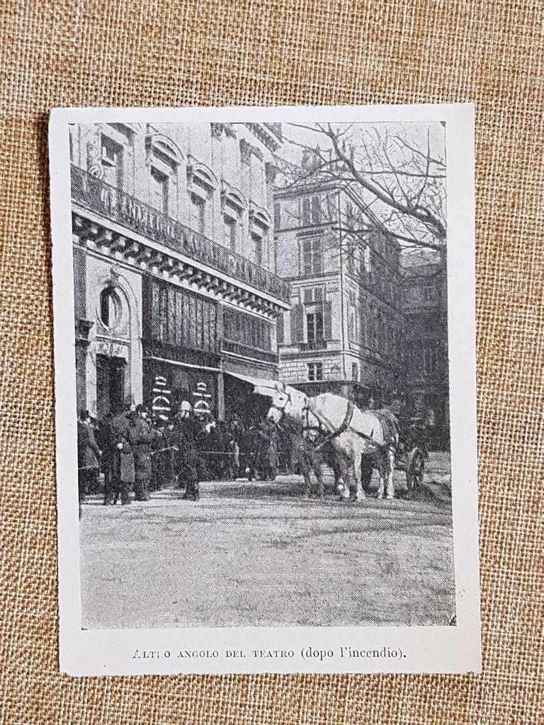Parigi nel 1899 Comédie Francaise Un angolo dopo l’incendio Francia