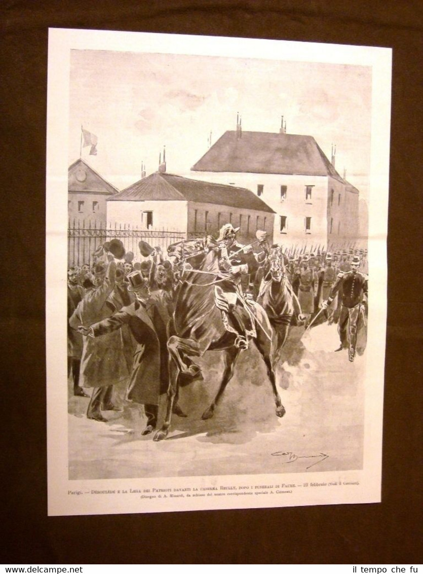 Parigi nel 1899 Déroulède Lega Patrioti Reully Faure + Kuang …