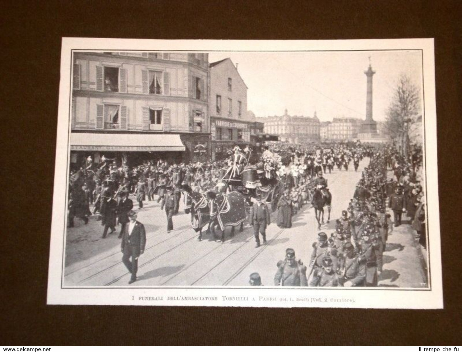 Parigi nel 1908 Funerale dell'Ambasciatore d'Italia in francia Conte Tornielli