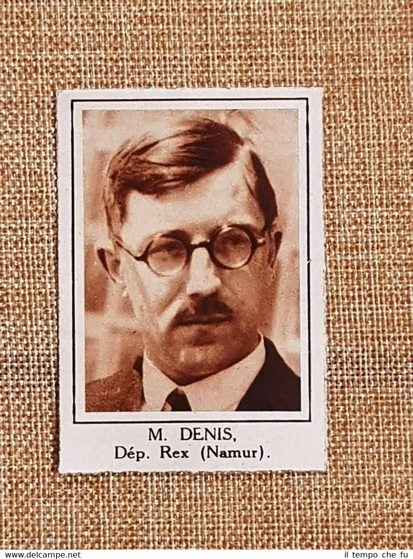 Parlamentare M. Denis Namur Elezioni del 24 maggio 1936