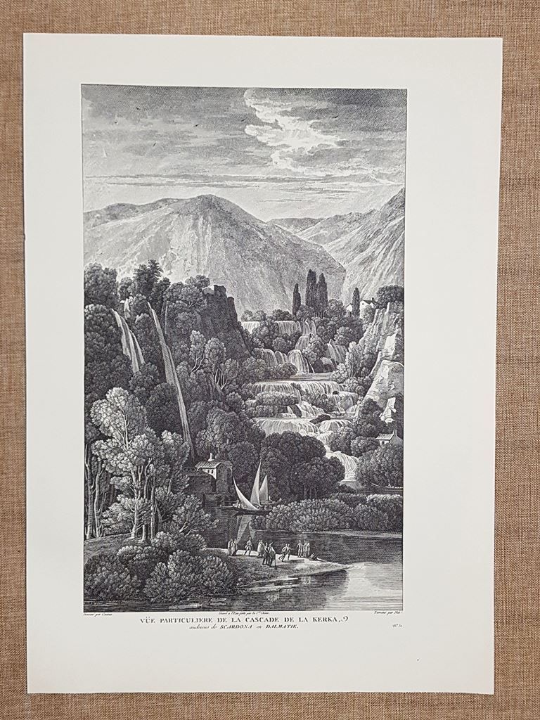 Particolare delle Cascate di Kerka o Krka Scardona Crozia Anno …