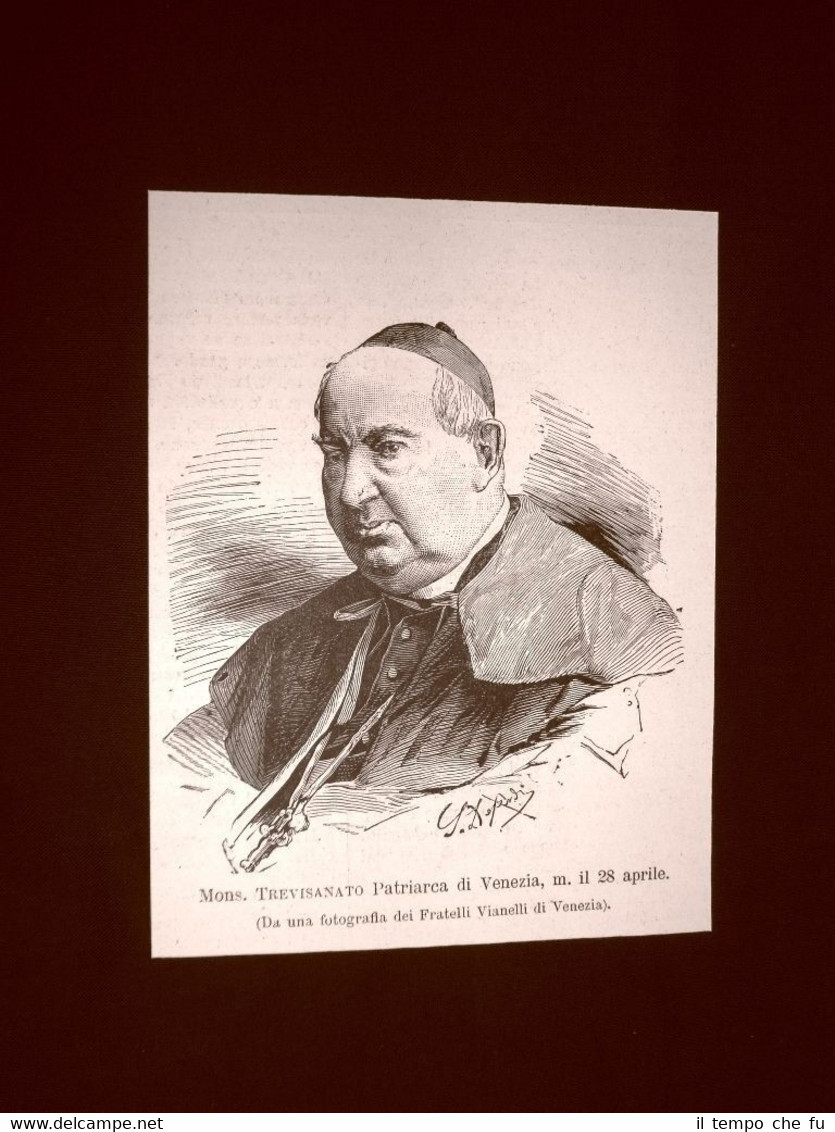 Patriarca Giuseppe Luigi Trevisanato Venezia, 15 febbraio 1801 – 28 …
