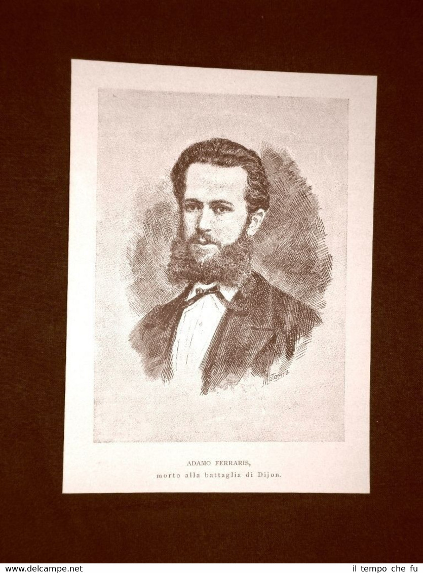 Patriota Adamo Ferraris Livorno 30 giugno 1838 - Dijon 23 …