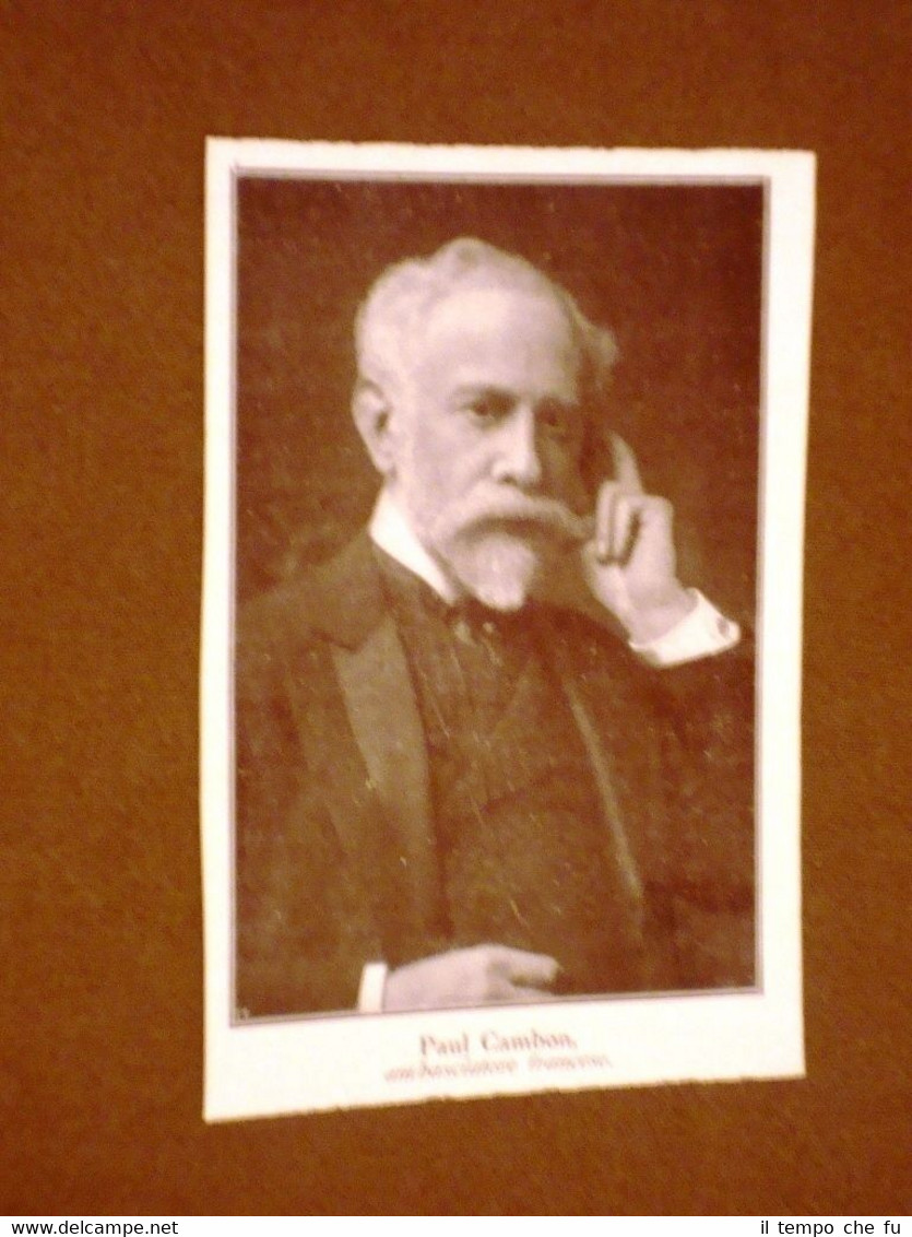 Paul Cambon nel 1912 Ambasciatore di Francia
