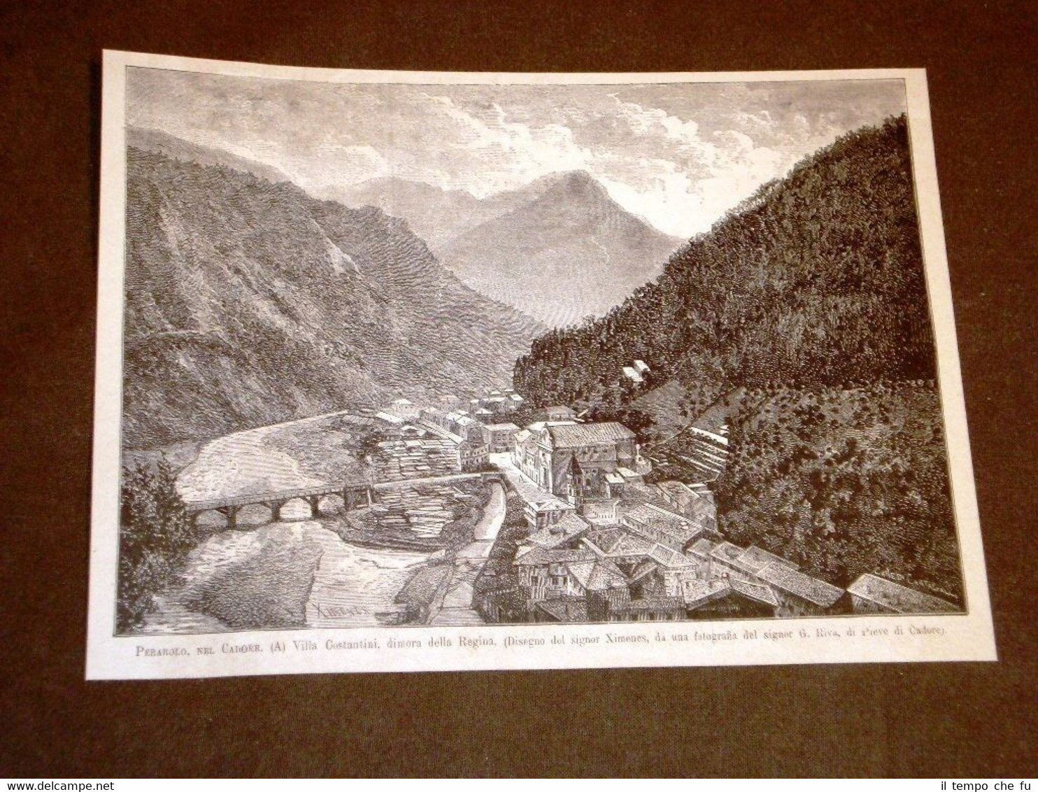 Penarolo nel Cadore nel 1881 Villa Costantini dimora della Regina …