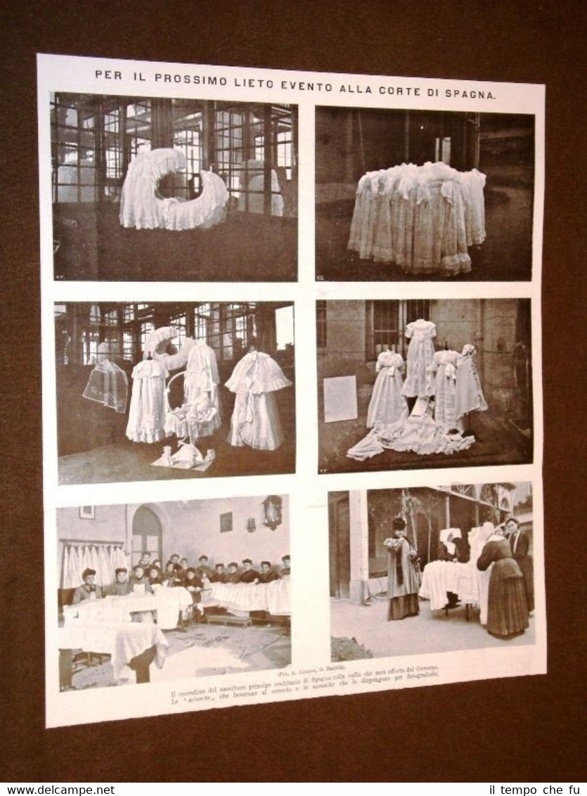 Per la nascita dell'erede al trono di Spagna nel 1907 …