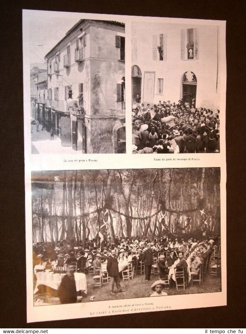 Pescara nel 1904 Feste a Gabriele D'Annunzio Casa del Poeta …
