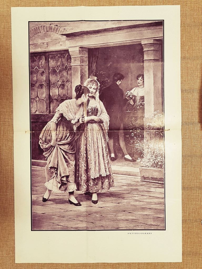 Pettegolezzi Composizione di Autore da identificare Grande stampa del 1931