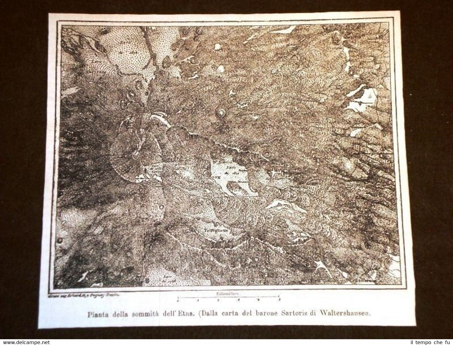 Pianta della Sommità del Vulcano Etna nel 1869 Carta del …