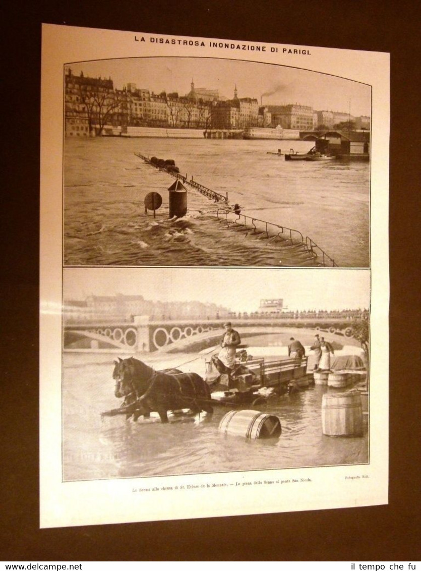 Piena della Senna a Parigi nel 1910 Chiusa di St. …
