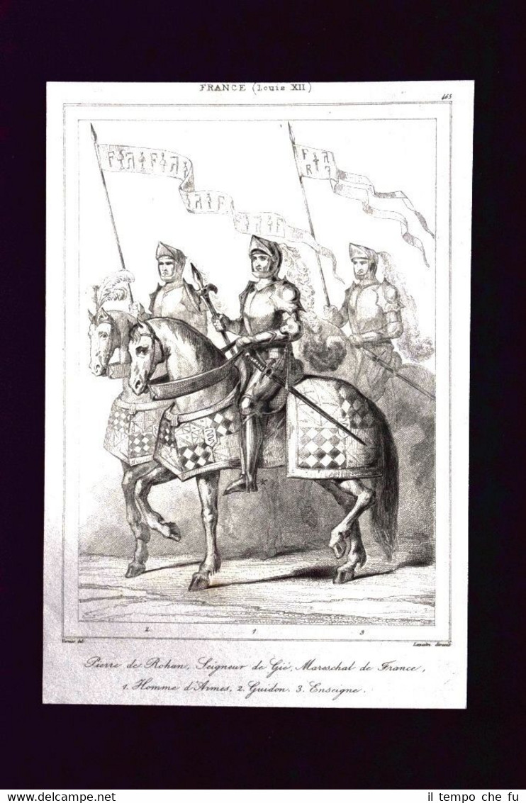 Pierre de Rohan,Seigneur de Gié France Incisione del 1850 L'Univers …