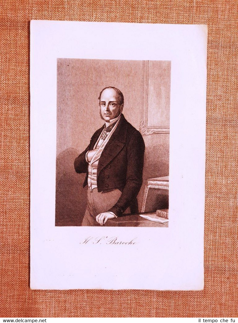 Pierre Jules Baroche Parigi 1802 Jersey 1870 Politico Acquaforte di …