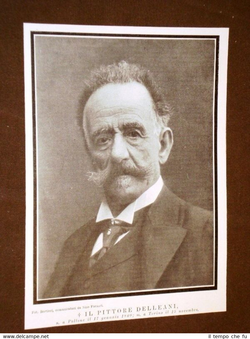 Pittore Lorenzo Delleani di Pollone Nato nel 1840 e morto …