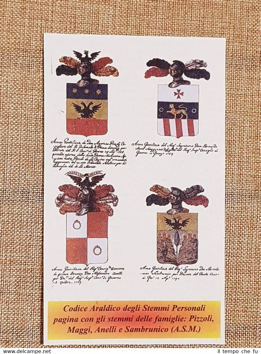 Pizzoli Maggi Anelli Sambrunico Famiglia nobile Stemma Annuario nobiltà Araldica