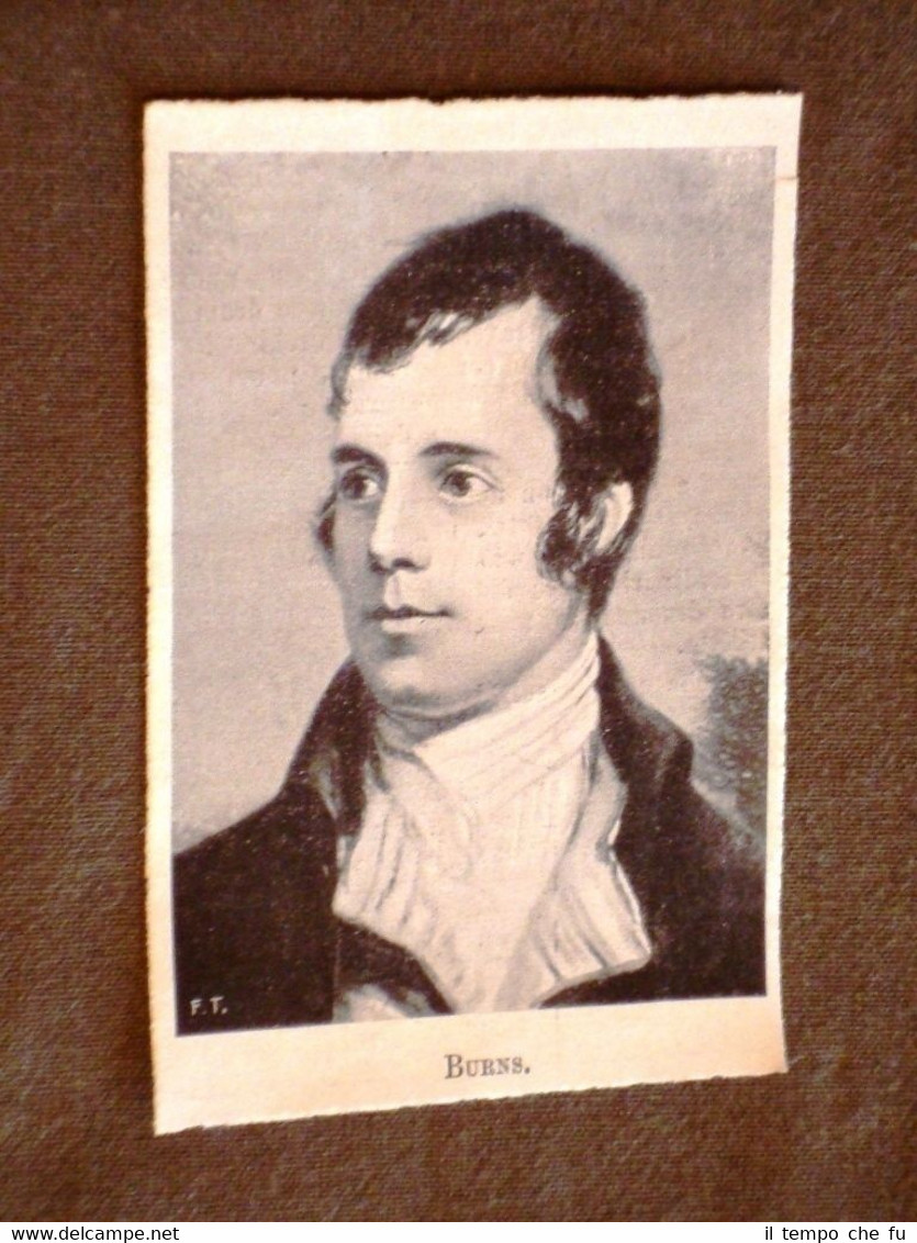 Poeta Robert Burns Alloway, 25 gennaio 1759 – Dumfries, 21 …