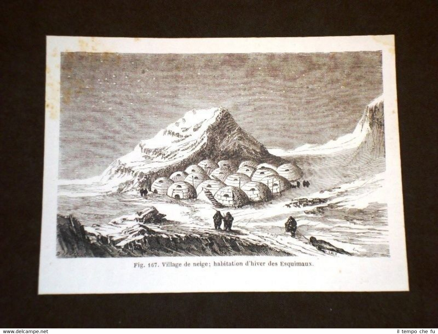 Polo nel 1864 Villaggi di neve Abitazioni d'inverno di eschimesi