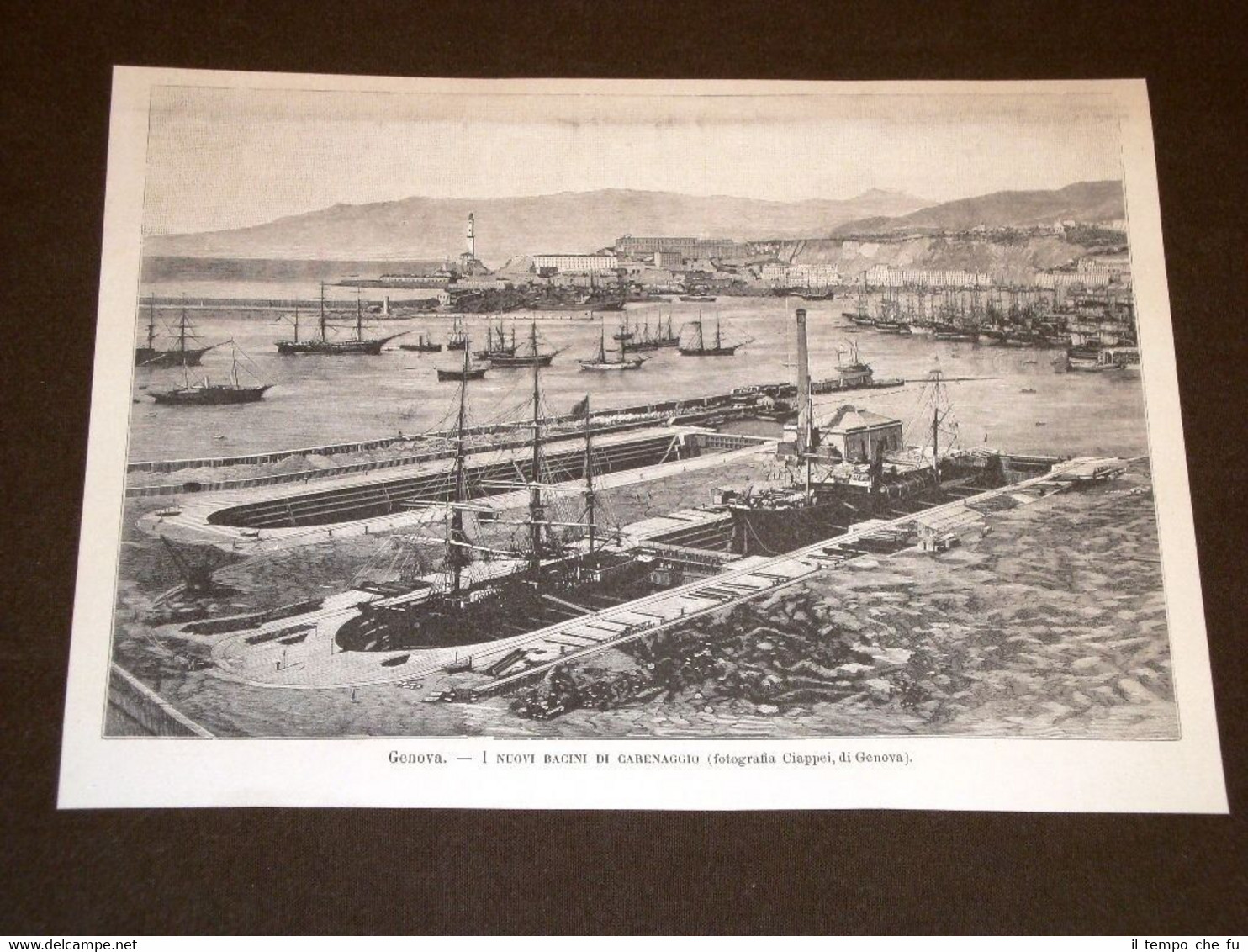 Porto di Genova nel 1893 I nuovi bacini di carenaggio