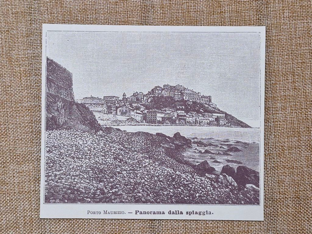 Porto Maurizio o U Portu nell'800 Il panorama dalla spiaggia …